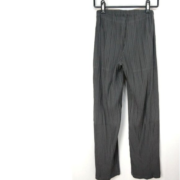 Issey Miyake Gray Pleated Pants - Picture 1 of 5